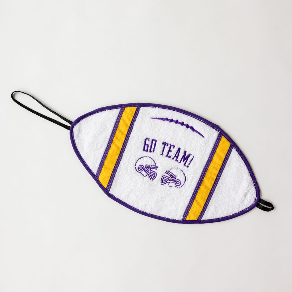 Purple & Gold Football Towel